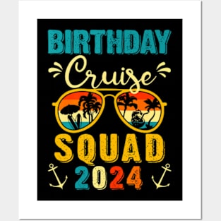 Birthday Cruise Squad 2024 Boat Birthday Party Cruise Bday Posters and Art